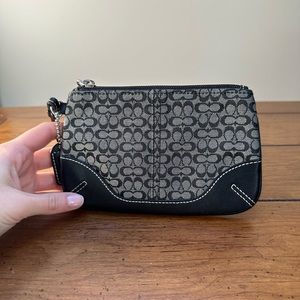 Coach wristlet in black